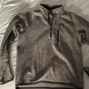 Patagonia Tan Quarter-Zip Fleece